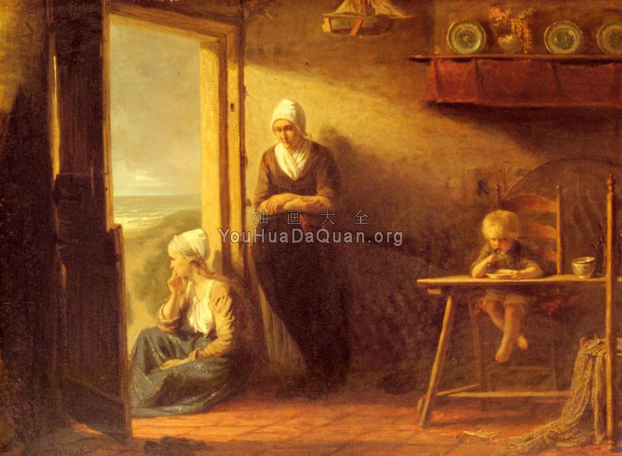 Awaiting The Fishermans Return - 约瑟夫·伊斯拉尔斯